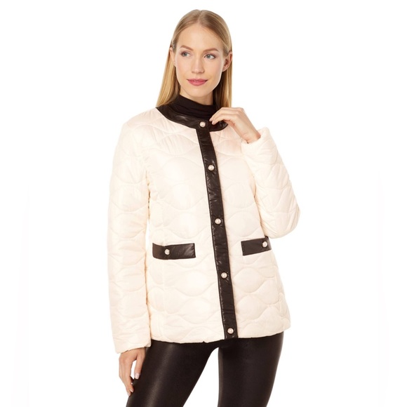 Kate Spade Framed Quilt Jacket with Pearl Snaps NWT - Picture 3 of 10